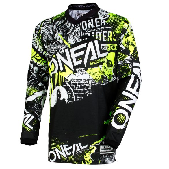 Oneal Element Attack gyerek cross mez, Black-multi