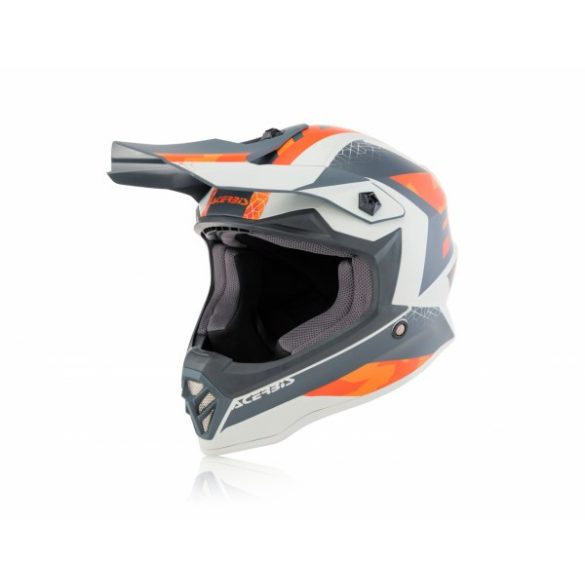 Acerbis Steel grey-orange gyerek bukósisak