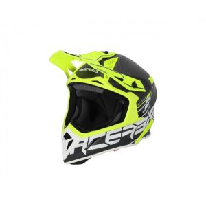 Acerbis helmet steel carbon black-fluo yellow bukósisak