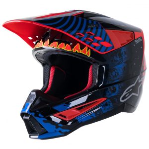 Alpinestars SM5  Solar Flare Red/Blue  bukósisak, M