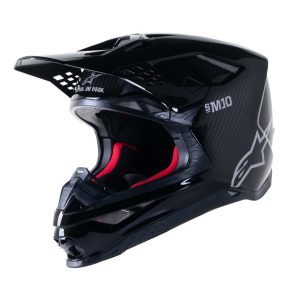 Alpinestars Supertech M10 Solid carbon fekete bukósisak