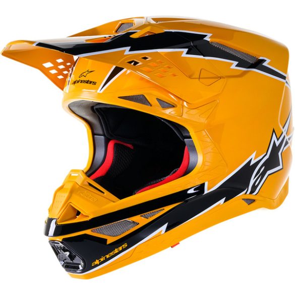 Alpinestars SM10 Ampress yellow carbon bukósisak