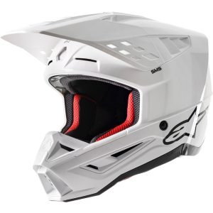 Alpinestars SM5 solid white bukósisak