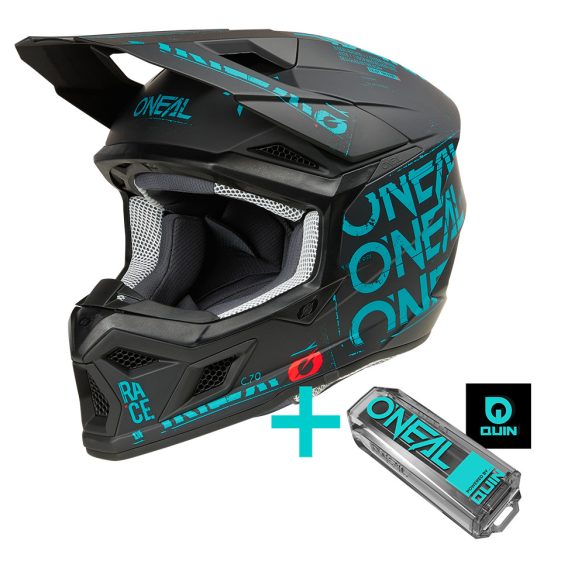 O'Neal 3SRS BUKÓSISAK STATIC black/teal + QUIN PRO