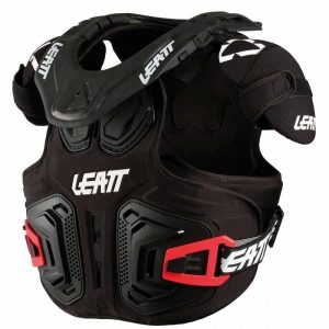 Leatt  2.0 Pro páncél, nyakvédővel junior fekete, L/XL méret (125-150 cm)