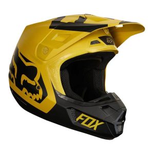 FOX Motocross  V2 PREME bukósisak SÁRGA-FEKETE