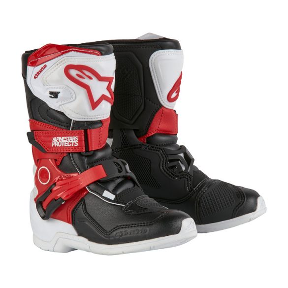 ALPINESTARS KIDS TECH 3S CSIZMA WHITE-RED-BLACK