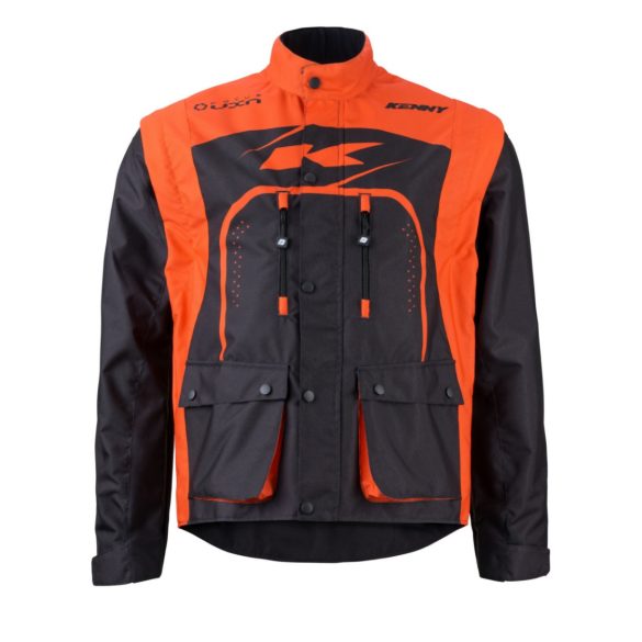 Kenny racing track enduro/adventure black-ornage kabát