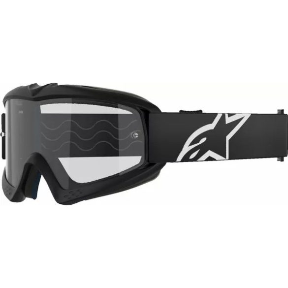 Alpinestars Corp vision black gyerek szemüveg,  víztiszta lencsével 