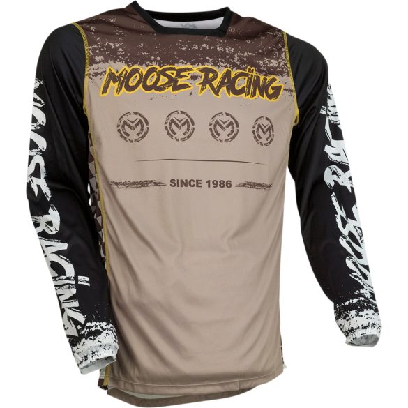 MOOSE RACING CROSS MEZ  HOMOK-FEKETE XL MÉRET