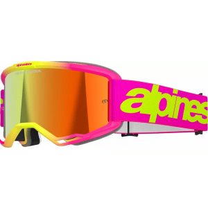 Alpinestars Vision5 wordmark pink szemüveg tükrös lencsével