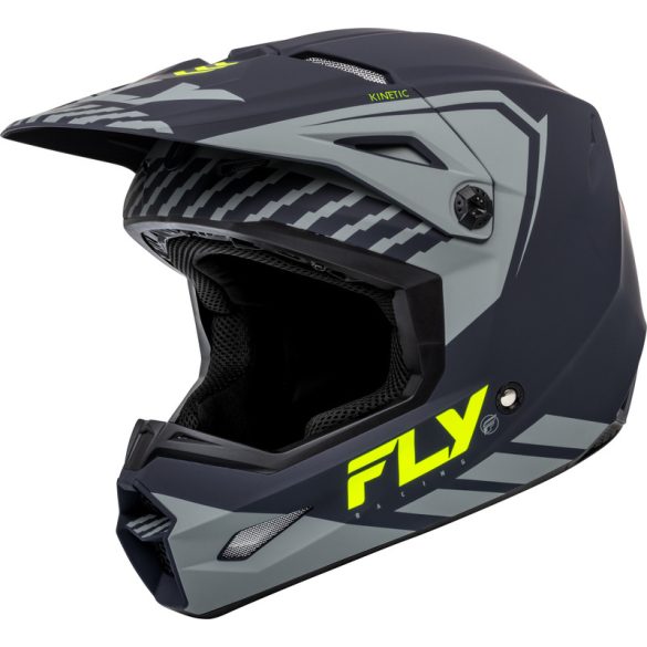 Fly Racing Kinetic menace black-fluo bukósisak 2XL méretben