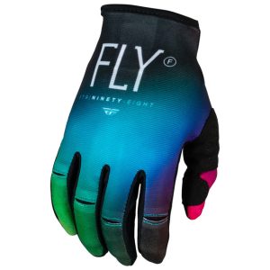 FLY RACING Lite Legacy L.E. kesztyű - Fuchsia/Electric Blue/Hi-Vis