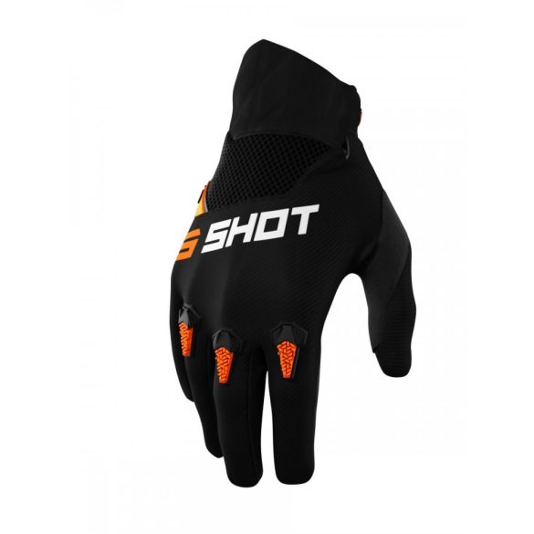 Shot Racing  2022 Moto Devo kesztyű, fekete-narancs, 2XL