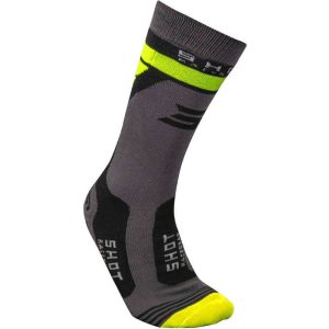 Shot Racing Race grey-fluo zokni