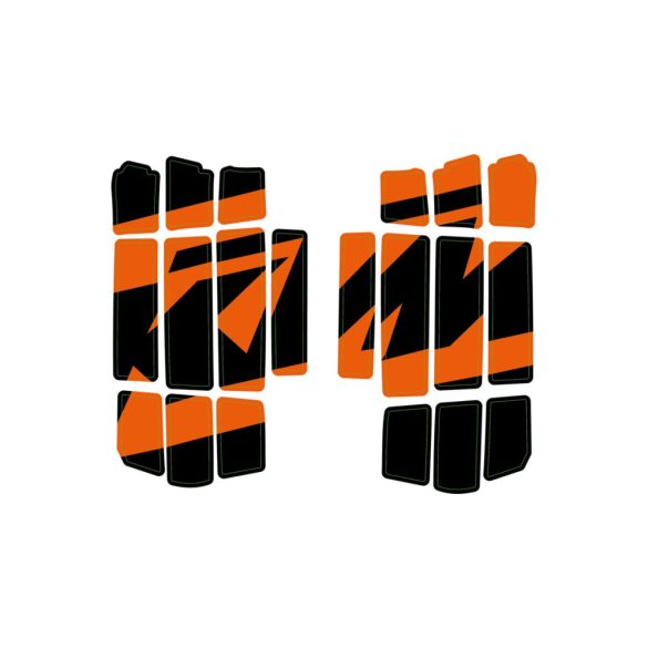 Ktm factory hűtővédő műanyag matrica szett - MX/Enduro 2022-2024