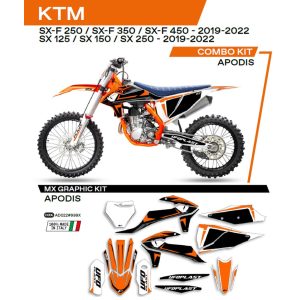 Ufo komplett matrica szett, KTM  SX/SXF 125/150/250/350/450 '19-'22