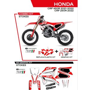 Ufo komplett idomszett+ matrica szett, Honda CRF 250R '22; CRF 450R '21-'22