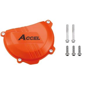 Accel kuplung oldali dekni védő narancs KTM SXF450 '13-, EXCF450 '12-, EXC 500