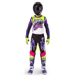   Alpinestars Supertech Dirt Studios LE violet-pink-fluoyellow ruhaszett