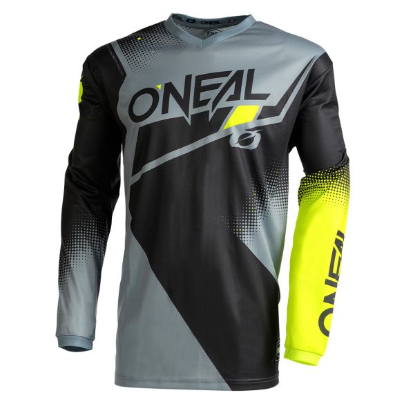 O'NEAL ELEMENT RACEWEAR V.22 MEZ BLACK/GRAY/NEON YELLOW