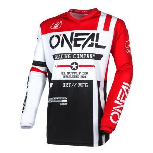 O'NEAL ELEMENT MEZ WARHAWK BLACK/WHITE/RED 