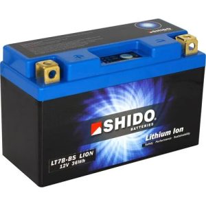 Shido - 12v 3ah - Lithium motor akkumulátor - bal+ * YT7B-BS