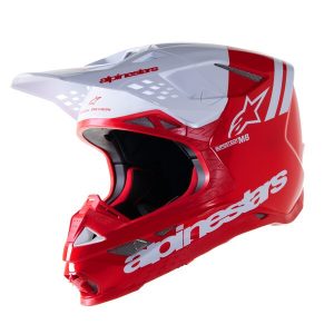 Alpinestars SM8 Radium 2  RED/WH Glossy bukósisak, L