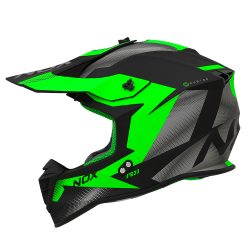 Nox N633 black-green motocross bukósisak