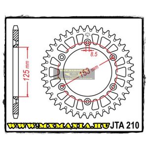 JT Sprockets hátsó lánckerék, ALU, 210, Honda OffRoad motorokhoz