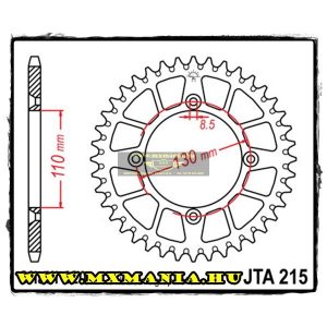 JT Sprockets hátsó lánckerék, ALU, 215, Honda CR/CRF motorokhoz