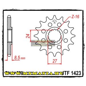 JT Sprockets első lánckerék, 1423, Suzuki GSX-R1000