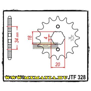 JT Sprockets első lánckerék, 328,Honda XL/XR/CM/TLR