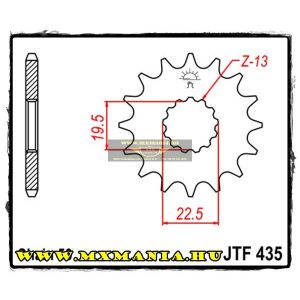 JT Sprockets első lánckerék, 435, Suzuki GSX-R/GSX/GR