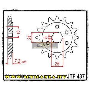 JT Sprockets első lánckerék, 437, Suzuki SP/DR