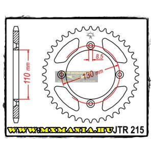 JT Sprockets hátsó lánckerék, 215, Honda CR/CRF motorokhoz